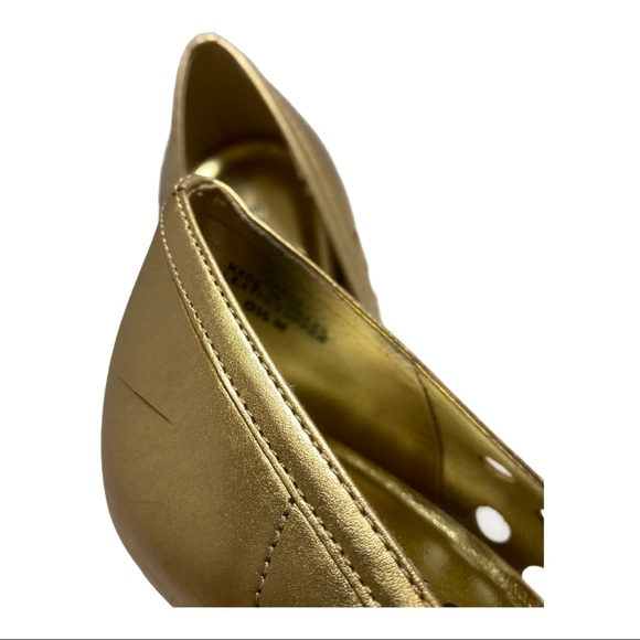 Rampage gold metallic leather heels Janis 8.5 - Picture 6 of 13